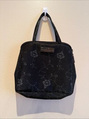 Black Floral Mini Purse - Falchi Sport